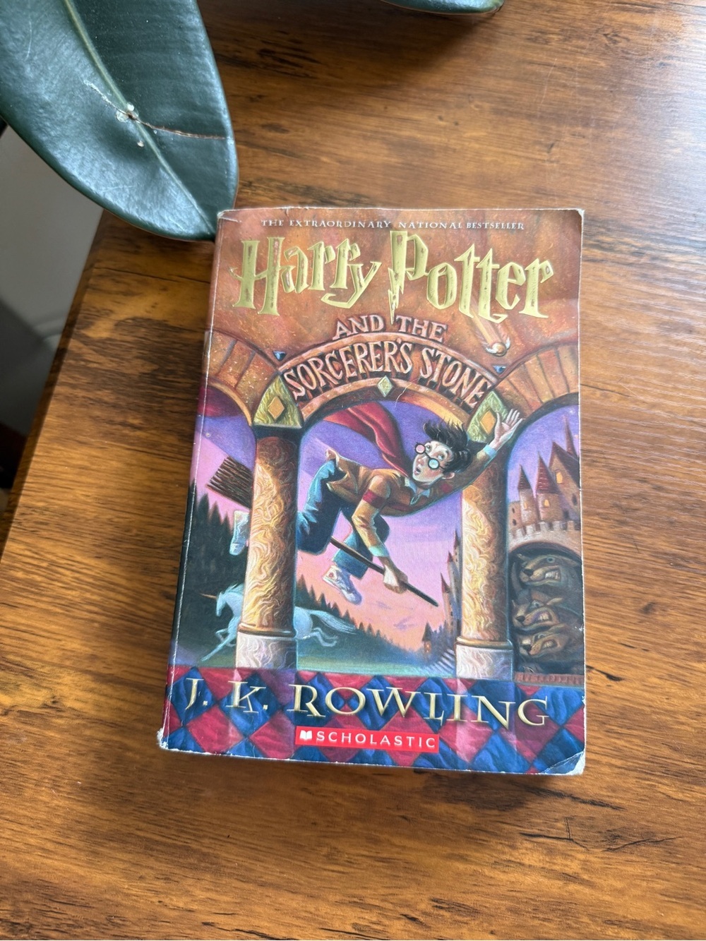 Scholastic Harry Potter and the Sorcerer's Stone — Gold, Red, Blue Cover
